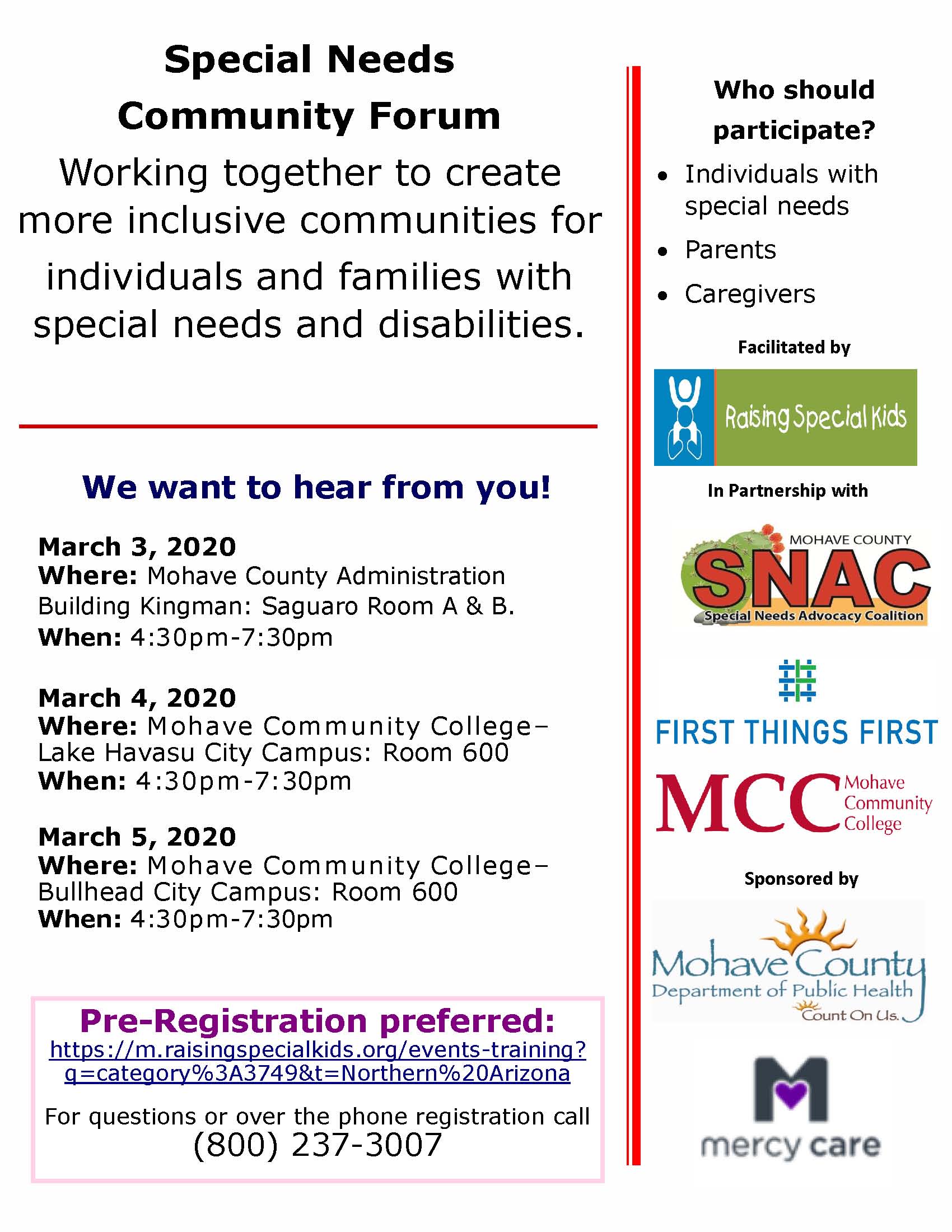 Special Needs Community Forum