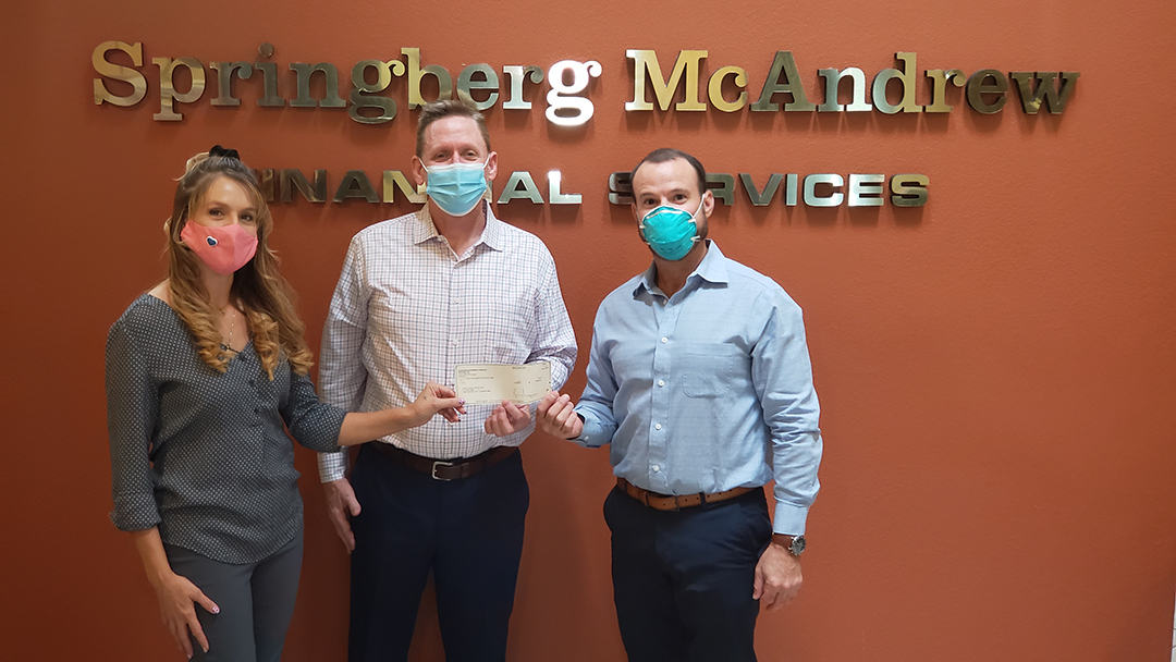 Springberg-McAndrew Financial Services Donates $5,000 to COVID Relief Fund