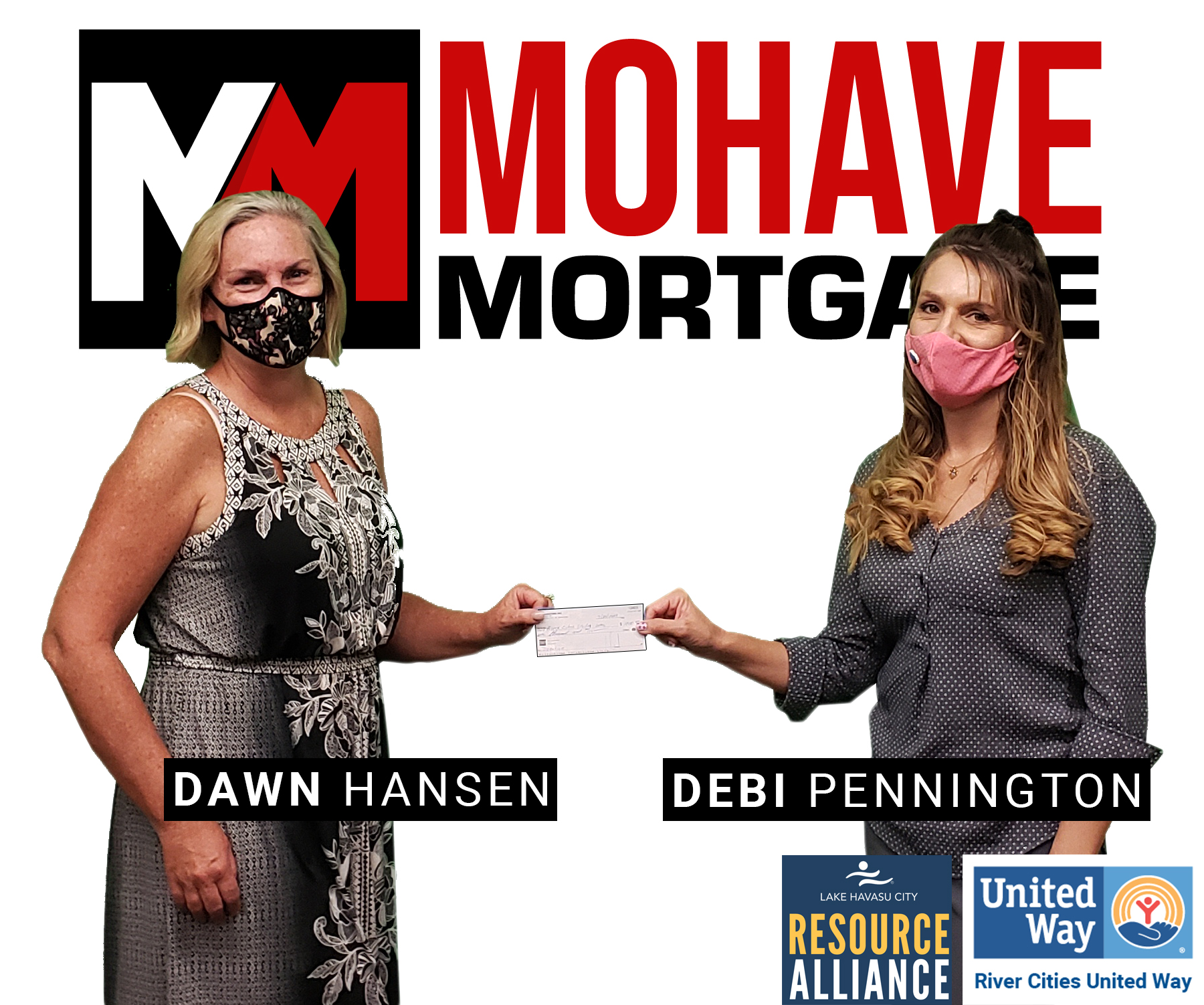 Mohave Mortgage Donates $1,000 On-Air to the LHC Resource Alliance COVID-19 Relief Fund