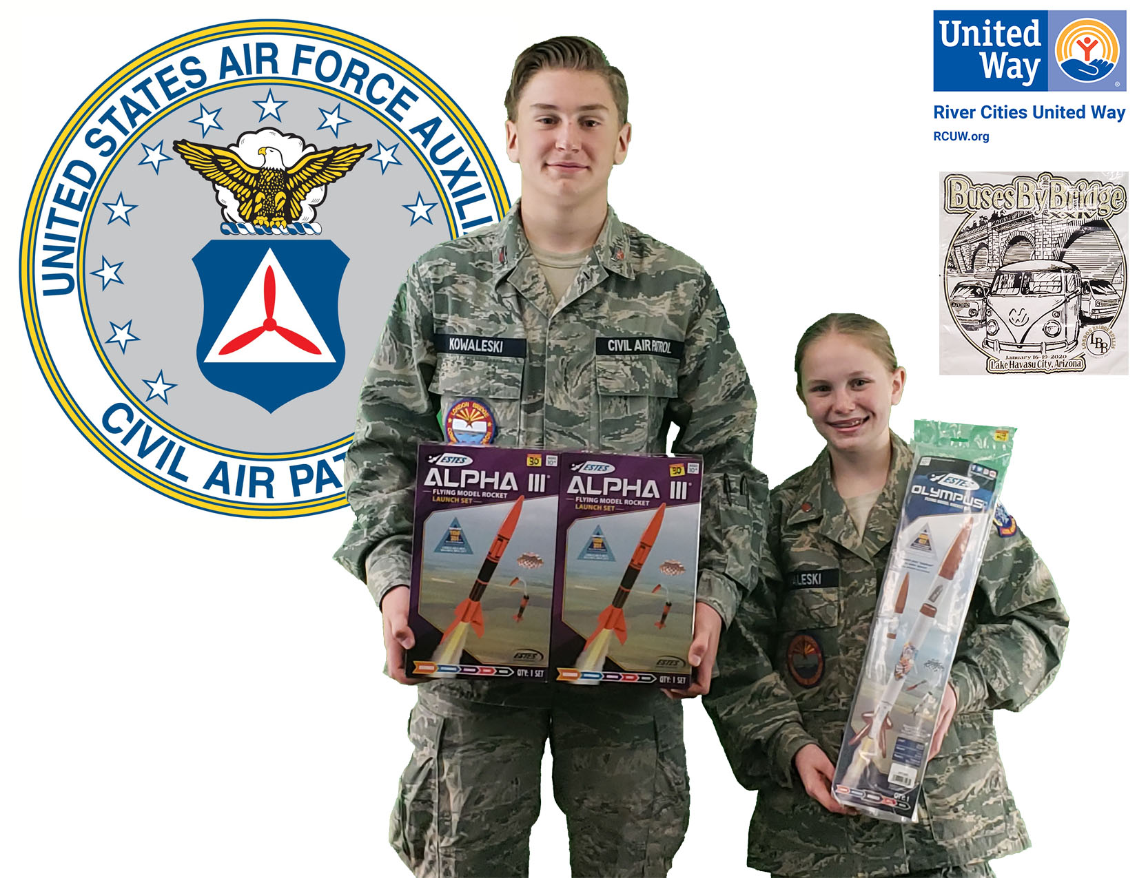 Buses By The Bridge & United Way help Civil Air Patrol